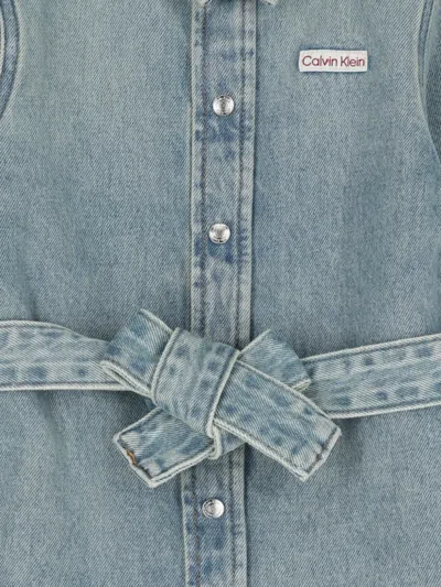 Calvin Klein Denim Dress In Blue