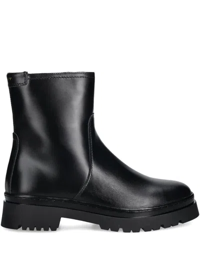 Gant Zip Lug-sole Boots In Black