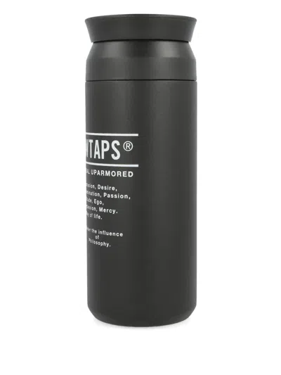 Wtaps X Kinto Printed-motif Bottle (500ml) In Black