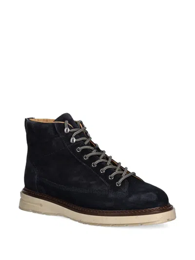 Gant Lace-up Panelled Boots In Multi