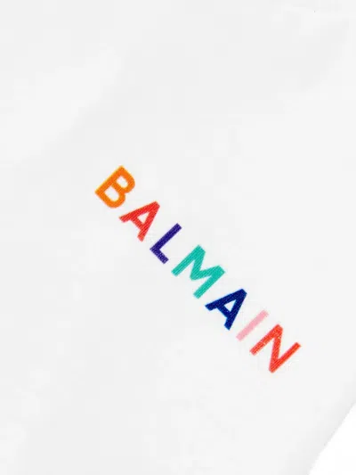 Balmain Embroidered T-shirt In White