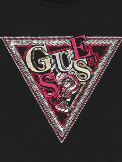 Guess Logo T-shirt In Black