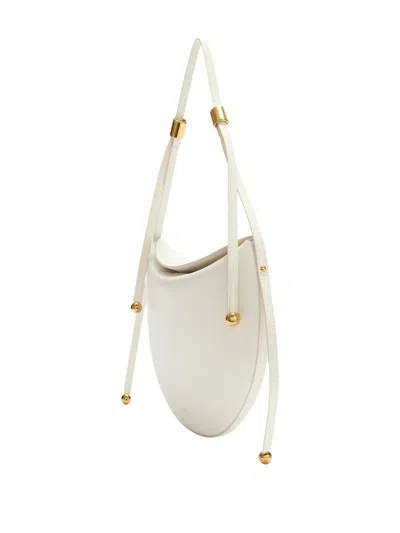 Furla Small Moonstone Adjustable-strap Shoulder Bag In White
