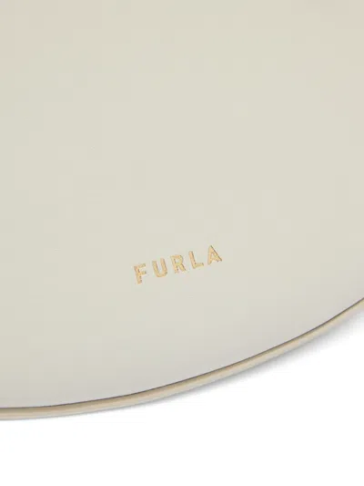 Furla Small Moonstone Adjustable-strap Shoulder Bag In White