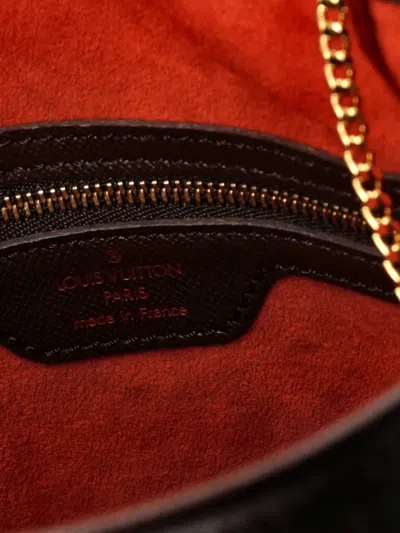 Pre-owned Louis Vuitton Marais Damier Bucket Bag In Brown