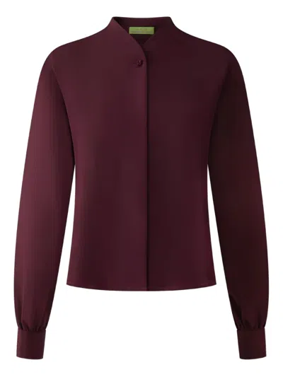 Shanghai Tang Buttoned Tang Blouse In Purple