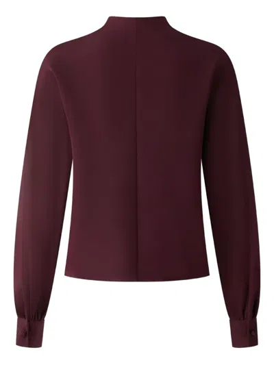 Shanghai Tang Buttoned Tang Blouse In Purple