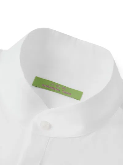 Shanghai Tang Tang Cotton Shirt In White