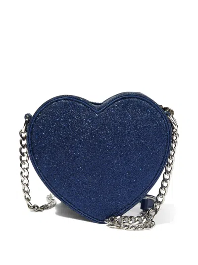 Stella Mccartney Girls Swan Heart Shoulder Bag In Blue