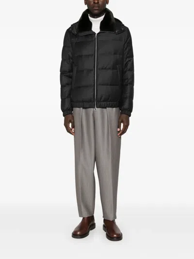 Montecore Fur Collar Padded Jacket In Multi