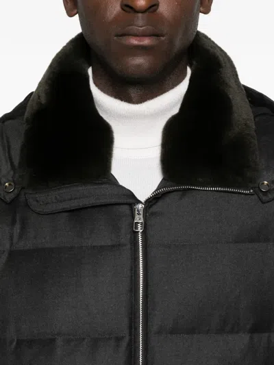 Montecore Fur Collar Padded Jacket In Multi