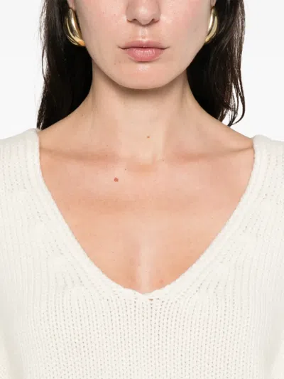 Soft Goat Spaghetti-strap Cashmere Top In White