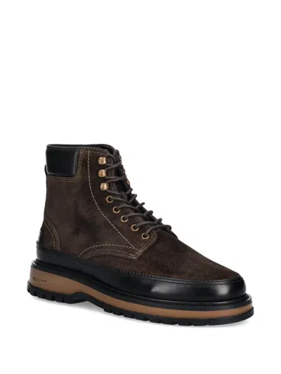 Gant Clafton Lace-up Panelled Boots In Multi