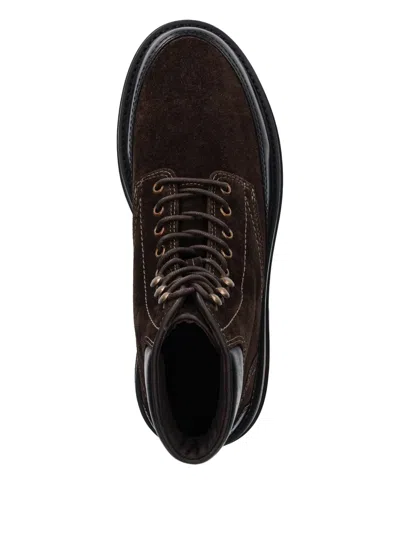 Gant Clafton Lace-up Panelled Boots In Multi