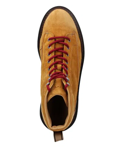 Gant Lace-up Boots In Animal Print