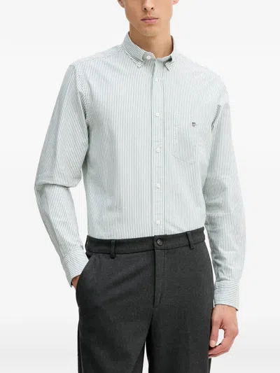 Gant Pocket Striped Shirt In Blue