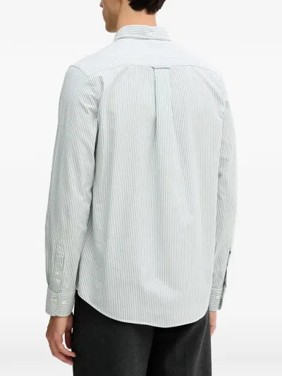 Gant Pocket Striped Shirt In Blue