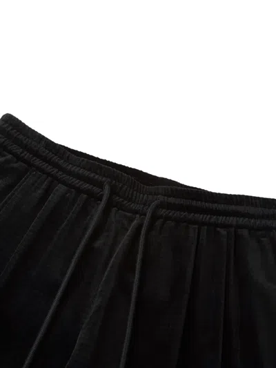 Shanghai Tang Velvet Tang Trousers In Black