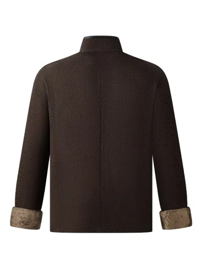 Shanghai Tang Frog-button Jacket In Brown