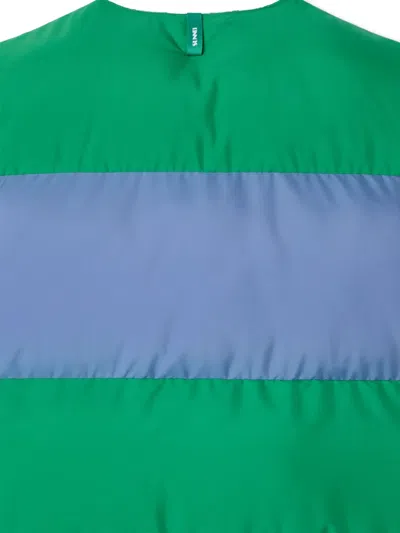 Sunnei Puffy Gilet In Green