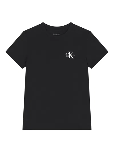 Calvin Klein Logo T-shirt In Black