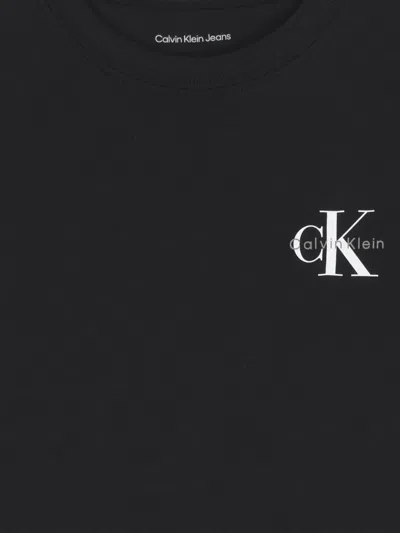 Calvin Klein Logo T-shirt In Black