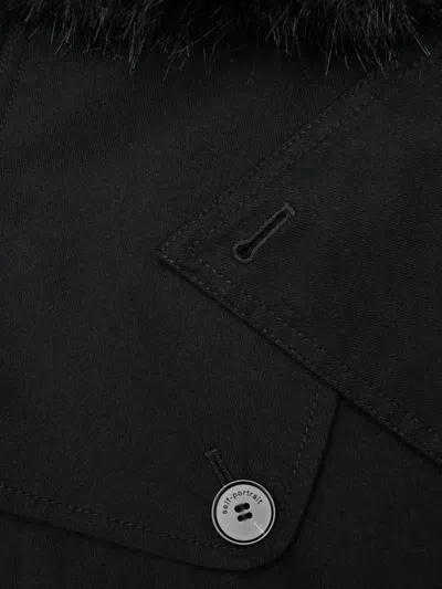 Self-portrait Belted Trench Coat In Brown