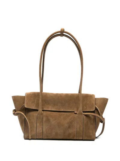 Mulberry Small Bayswater Flap-top Tote Bag In Brown