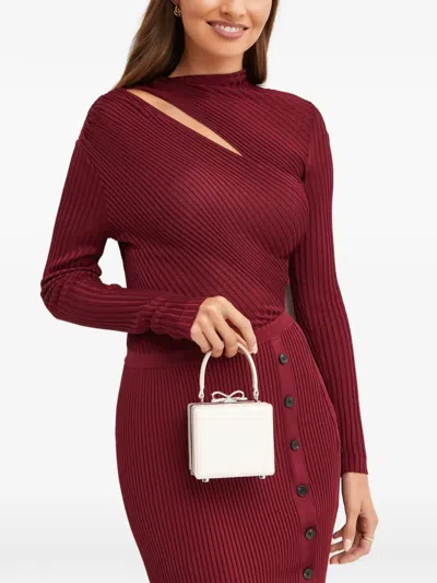 Self-portrait Crystal Bow-embellishment Tote Bag In Pink