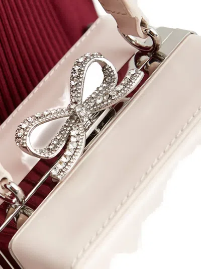 Self-portrait Crystal Bow-embellishment Tote Bag In Pink