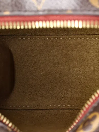 Pre-owned Louis Vuitton Boite Chapeau Souple Bag Monogram Canvas Pm Crossbody Bag In Brown