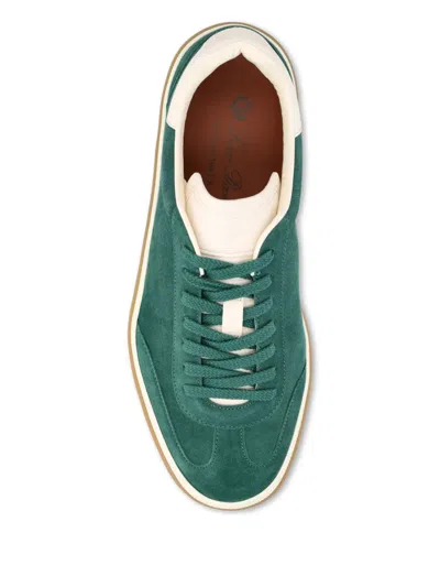 Loro Piana Tennis Walk Suede Sneakers In Multi