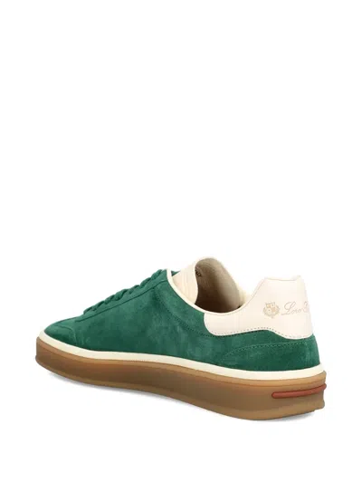 Loro Piana Tennis Walk Suede Sneakers In Multi