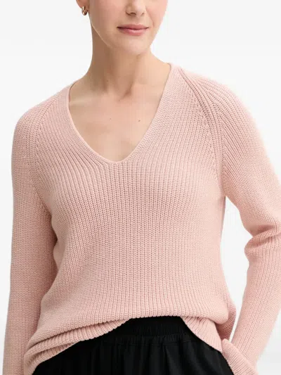 Marc O'polo V-neck Sweater In Pink
