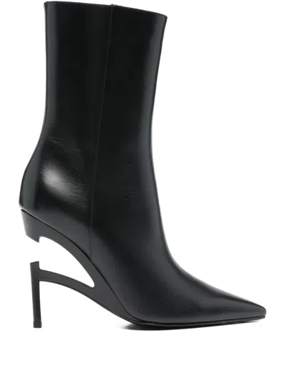 B1archive 118mm Point-toe Sculpted-heel Boots In Animal Print