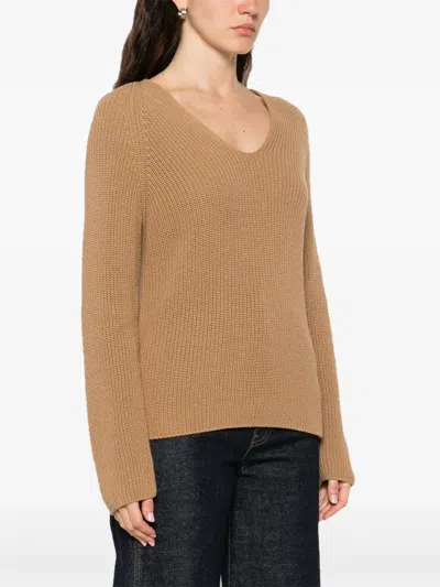 Marc O'polo V-neck Knitted Sweater In Multi