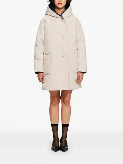 Oof Wear Reversible Hooded Coat In Brown