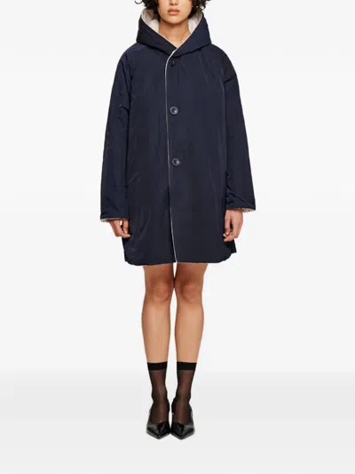 Oof Wear Reversible Hooded Coat In Brown