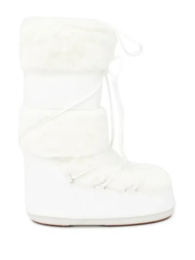 Moon Boot Icon Lace-up Snow Boots In White
