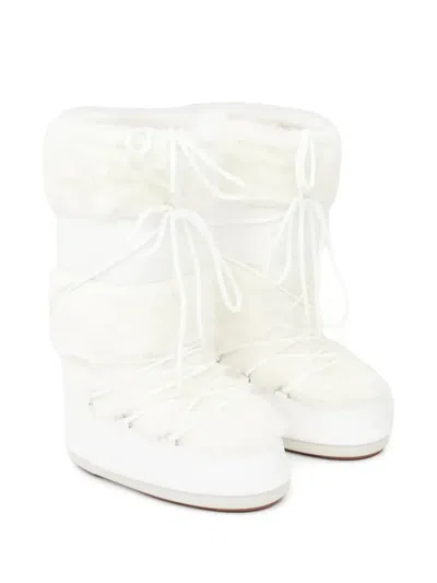 Moon Boot Icon Lace-up Snow Boots In White