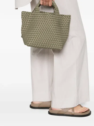 Naghedi Small St. Barths Woven Tote Bag In Green