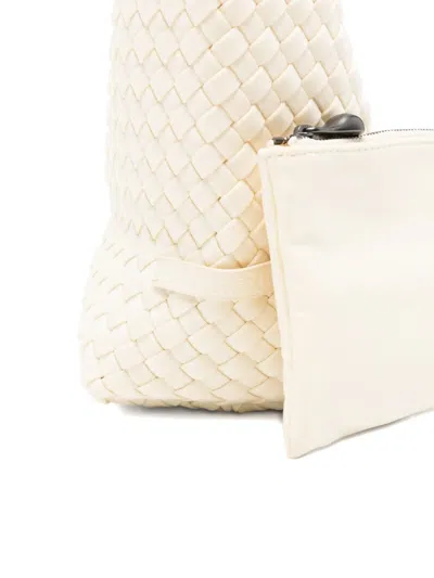 Naghedi Small Nomad Hobo Woven Tote Bag In White