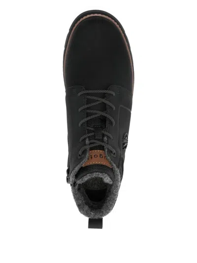 Bugatti Lace-up Panelled Booties In Multi