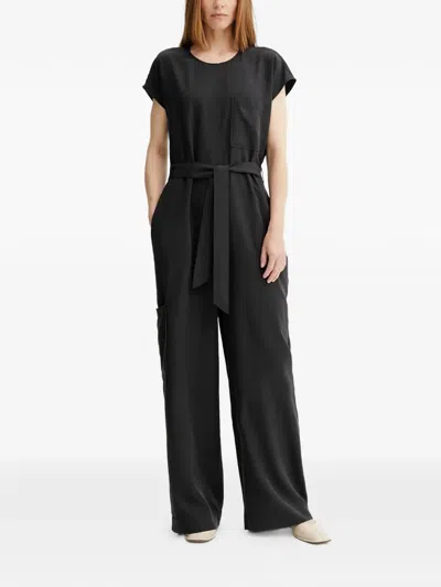 Marc O'polo Belted-detail Jumpsuit In Black