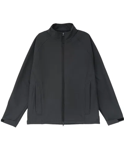 Hiking Patrol Path Inner Brushed Softshell Jacket In Black