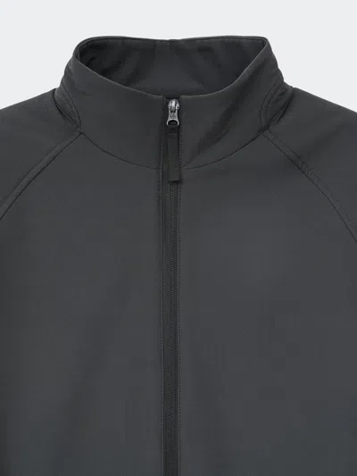 Hiking Patrol Path Inner Brushed Softshell Jacket In Black