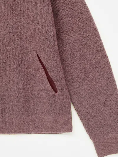 Hiking Patrol Essence Mohair Mixed Knit Top In Pink