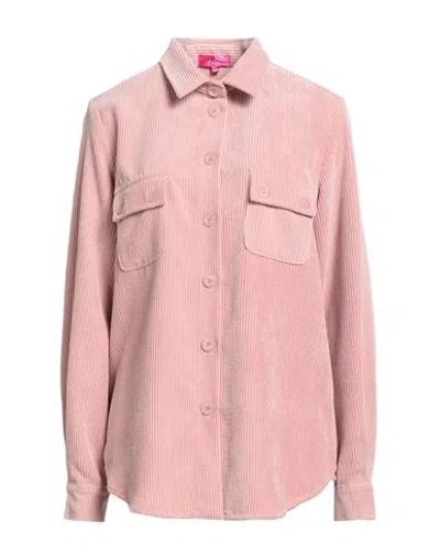 Éclà Woman Shirt Pink Size 10 Polyester, Nylon, Elastane In Pink