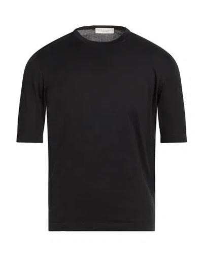 Filippo De Laurentiis Man Sweater Black Size 38 Cotton In Black