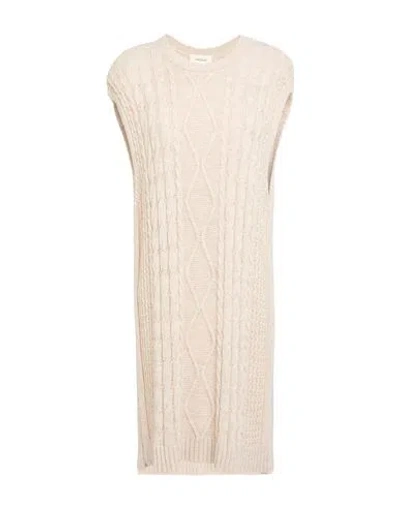 Vicolo Woman Sweater Beige Size Onesize Acrylic, Wool, Viscose, Alpaca Wool In Neutral